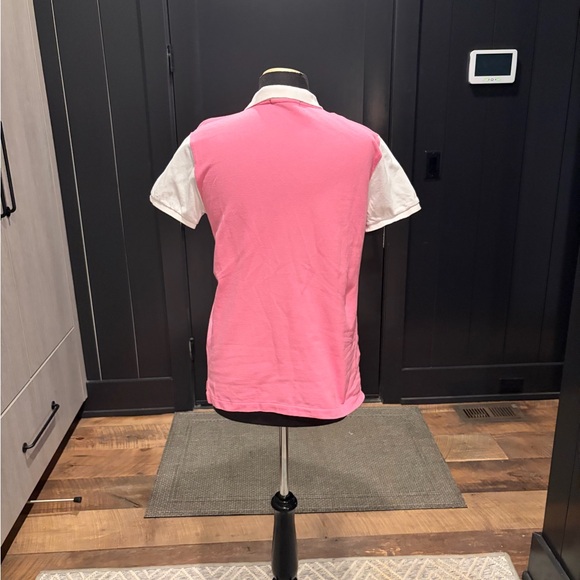 Ralph Lauren Sport Pink & White Striped Polo Shirt – Size M - Picture 4 of 5